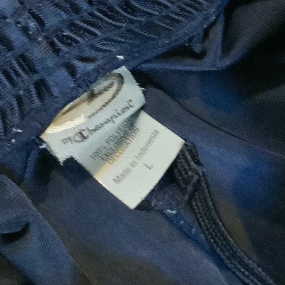 Champion Blue White L Shorts Sporty Workout Baggy Activewear Outdoors Fun - Picture 2 of 5